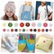 102 PCS Flower Iron on Patches, 22 Colors Mini Flower Embroidered Patches Sew on Decorative Patches Appliques Embellishments for DIY Craft, Clothing, Backpack, Hat and Jacke